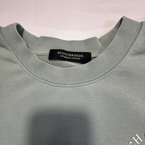 SCOTCH & SODA Amsterdam Couture Graphic Sweater SageGreen Size Large - Picture 9 of 13